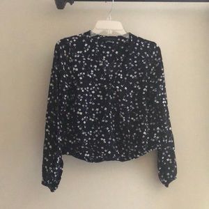 Sanctuary Wrap Floral Blouse